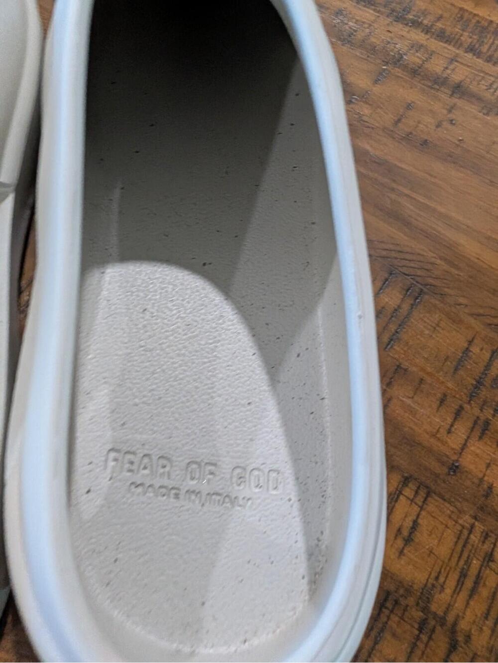 Fear of God The California Slip On Gray Foam Sandals Slides Mens 46 US 12 13 - Picture 3 of 8